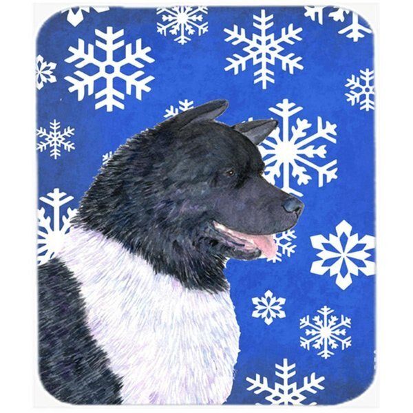 Akita Winter Snowflakes Holiday Mouse Pad; Hot Pad or Trivet, Skilledpower, Mfr#: SK235052